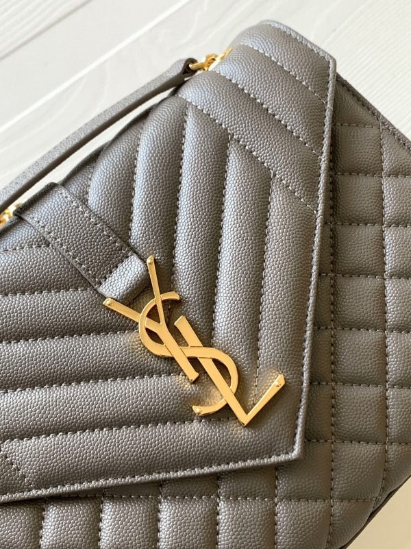 Réplique Sac Saint Laurent Envelope Medium en Gris – Image 6