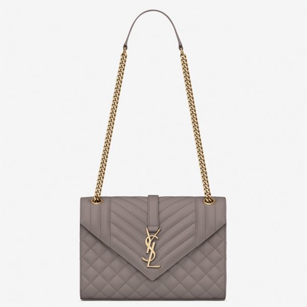 Réplique Sac Saint Laurent Envelope Medium en Gris