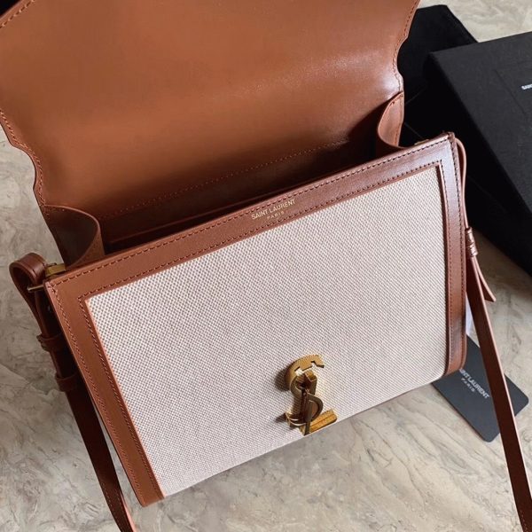 Réplique Sac Saint Laurent Cassandra Medium en Toile Beige – Image 10