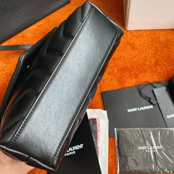 Contrefaçon Sac Saint Laurent LouLou Toy avec Bandoulière en Noir – Image 3