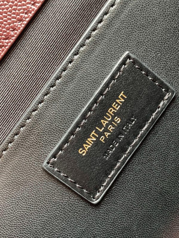 Réplique Sac Saint Laurent Envelope Medium en Bordeaux – Image 6