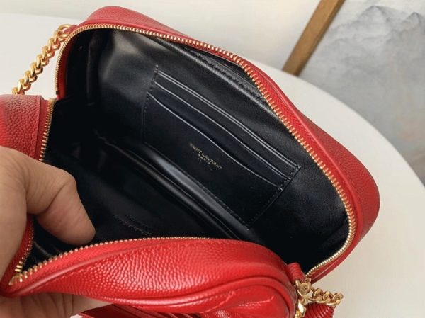 Réplique Sac Saint Laurent Lou Mini en Rouge – Image 8
