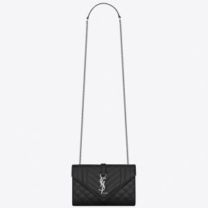 Contrefaçon Sac Saint Laurent Envelope Small en Noir