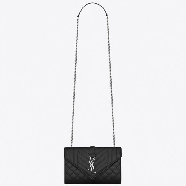 Contrefaçon Sac Saint Laurent Envelope Small en Noir