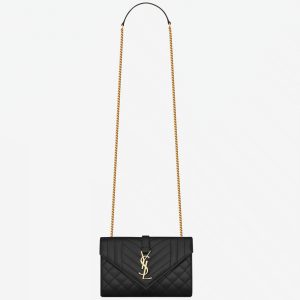 Contrefaçon Sac Saint Laurent Envelope Small en Noir
