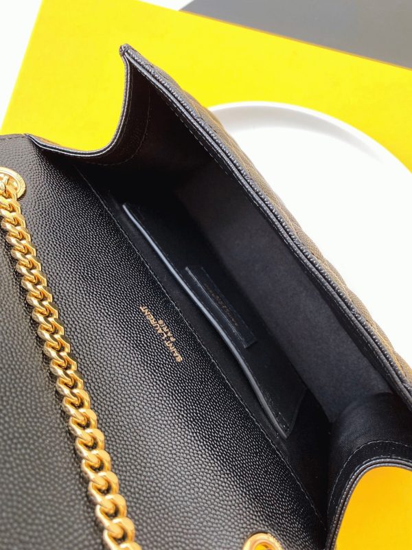 Contrefaçon Sac Saint Laurent Envelope Small en Noir – Image 7