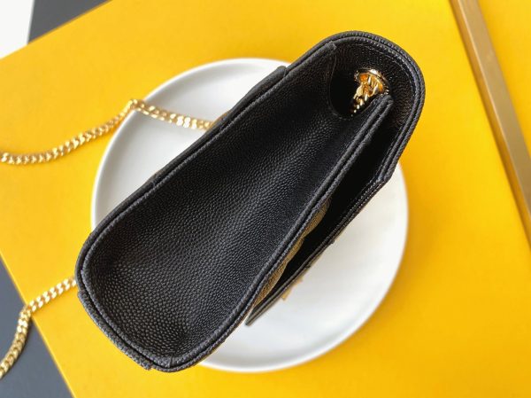 Contrefaçon Sac Saint Laurent Envelope Small en Noir – Image 3