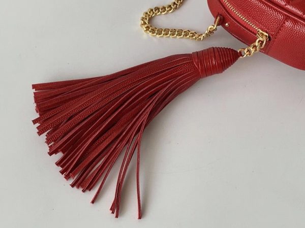 Réplique Sac Saint Laurent Lou Mini en Rouge – Image 6