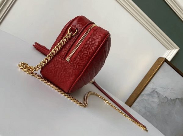 Réplique Sac Saint Laurent Lou Mini en Rouge – Image 3