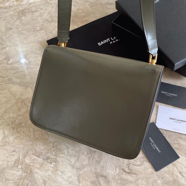 Contrefaçon Sac Saint Laurent Le Carré à Bandoulière en Olive – Image 2