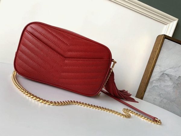Réplique Sac Saint Laurent Lou Mini en Rouge – Image 2