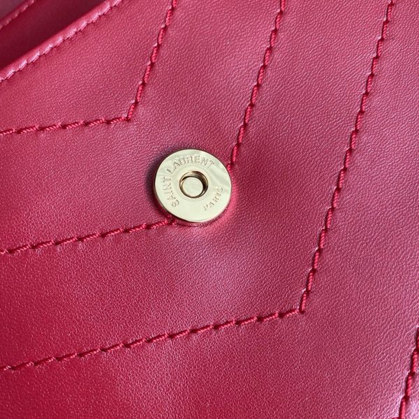 Contrefaçon Sac Saint Laurent Niki Medium à Chaîne en Rouge – Image 10