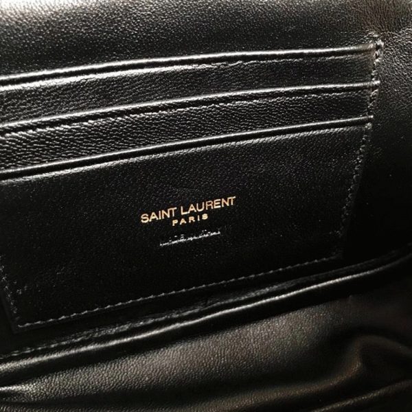 Fausse Sacoche Saint Laurent Lou Mini en Blanc – Image 5