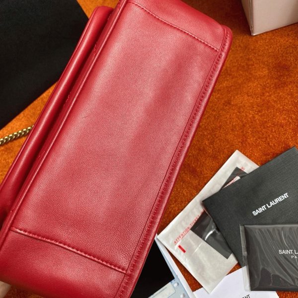 Contrefaçon Sac Saint Laurent Niki Medium à Chaîne en Rouge – Image 6