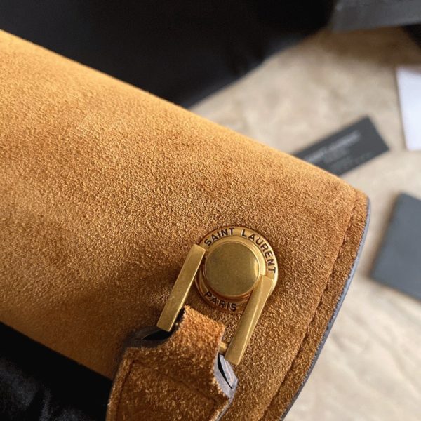 Contrefaçon Sac Saint Laurent Le Carré à Bandoulière en Marron – Image 3