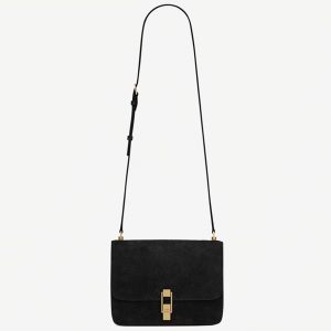 Réplique Sac Saint Laurent Le Carré à Bandoulière en Noir