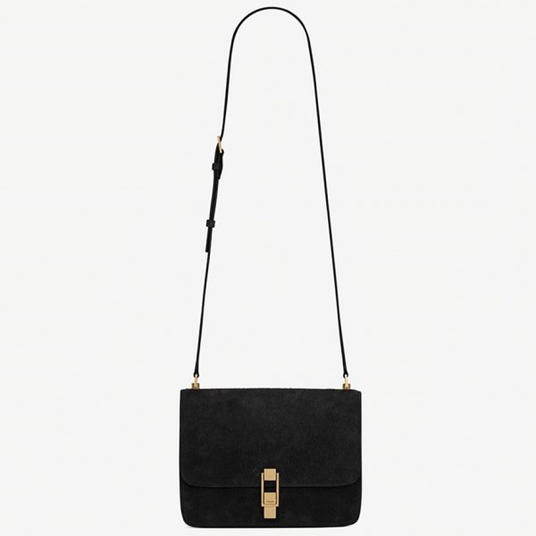 Réplique Sac Saint Laurent Le Carré à Bandoulière en Noir