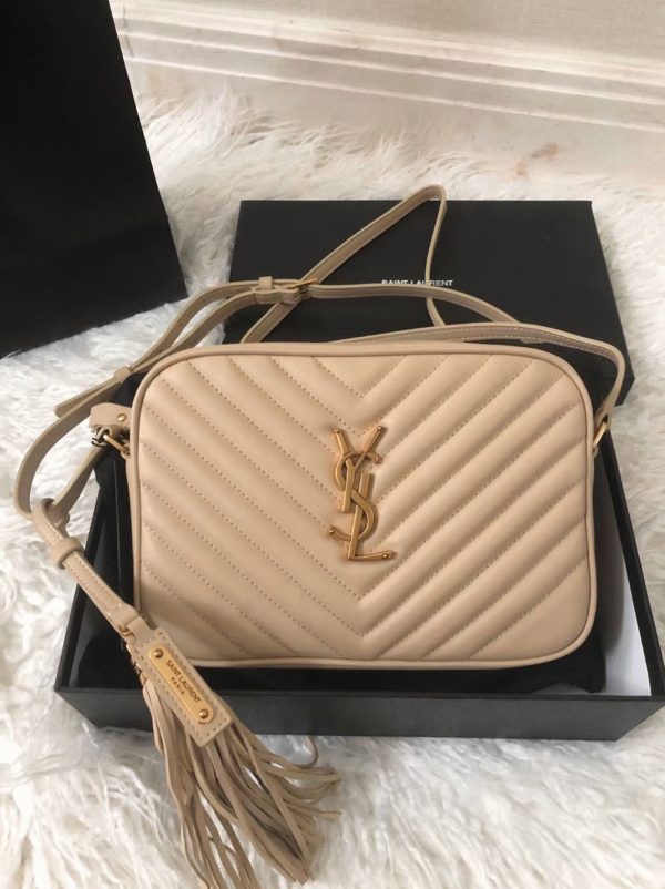 Réplique Sac Saint Laurent Lou Camera en Beige – Image 8