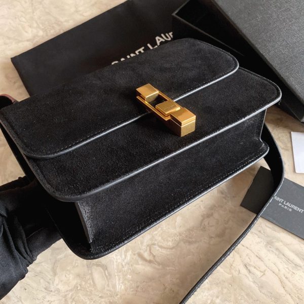 Réplique Sac Saint Laurent Le Carré à Bandoulière en Noir – Image 8