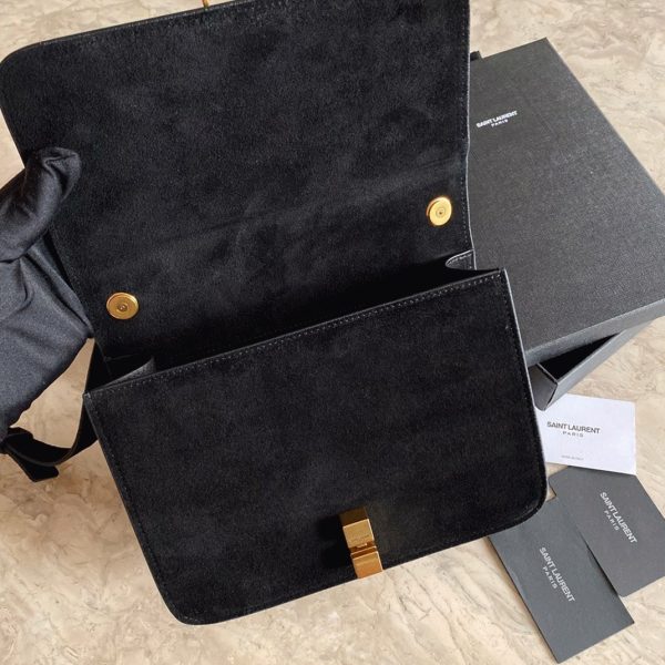 Réplique Sac Saint Laurent Le Carré à Bandoulière en Noir – Image 7
