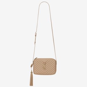 Réplique Sac Saint Laurent Lou Camera en Beige