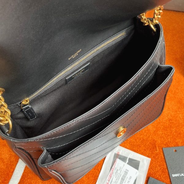 Réplique Sac Saint Laurent Niki Medium à Chaîne en Noir – Image 8