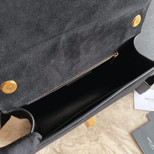 Réplique Sac Saint Laurent Le Carré à Bandoulière en Noir – Image 5