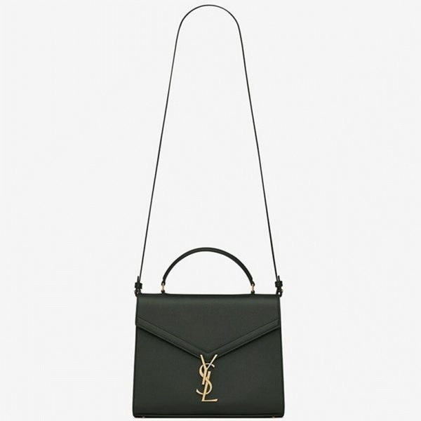 Fausse Sacoche Saint Laurent Cassandra Medium en Vert