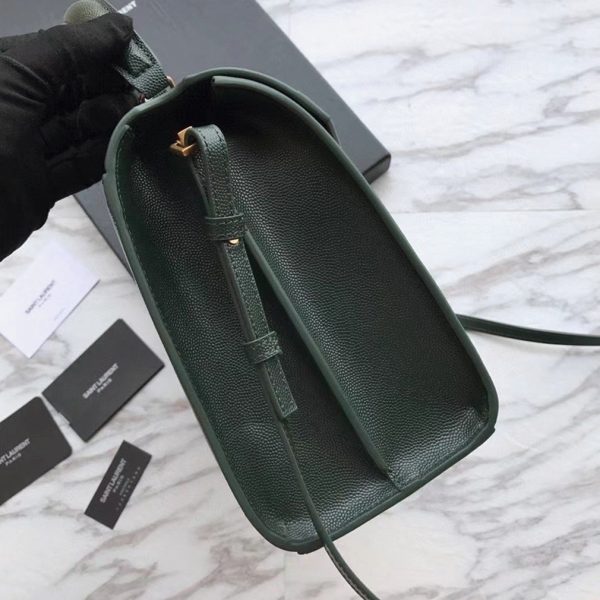 Fausse Sacoche Saint Laurent Cassandra Medium en Vert – Image 4