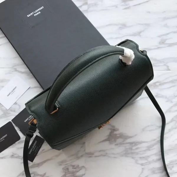 Fausse Sacoche Saint Laurent Cassandra Medium en Vert – Image 3