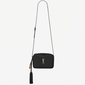 Fausse Sacoche Saint Laurent Lou Camera en Noir