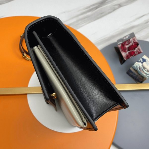 Sac Saint Laurent Sunset Medium avec Poignée en Cuir de Veau Bicolore – Image 3