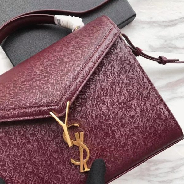 Réplique Sac Saint Laurent Cassandra Medium en Bordeaux – Image 8