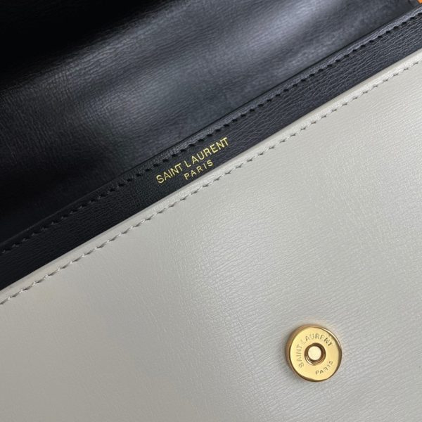 Sac Saint Laurent Sunset Medium avec Poignée en Cuir de Veau Bicolore – Image 2