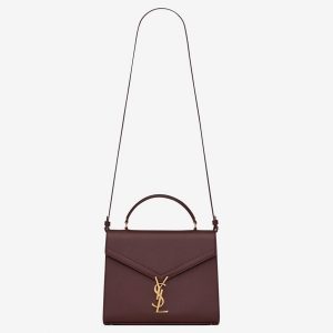 Réplique Sac Saint Laurent Cassandra Medium en Bordeaux
