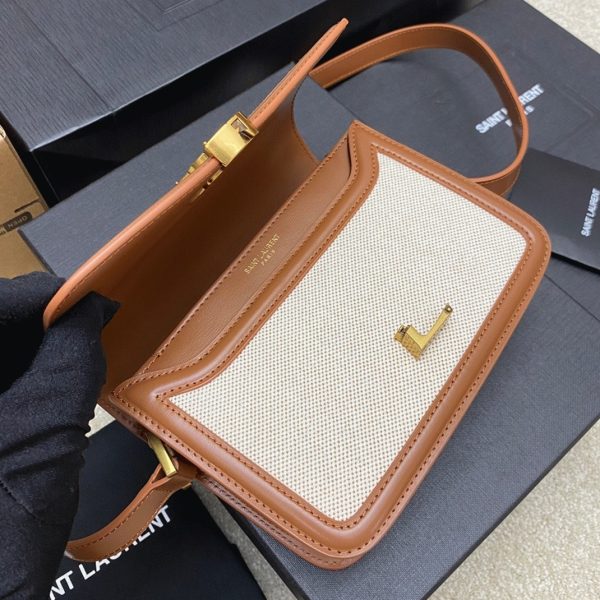 Sac Saint Laurent Solferino Small en Toile – Image 10