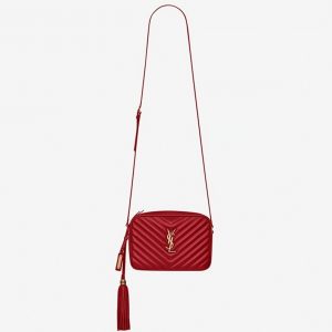 Fausse Sacoche Saint Laurent Lou Camera en Rouge