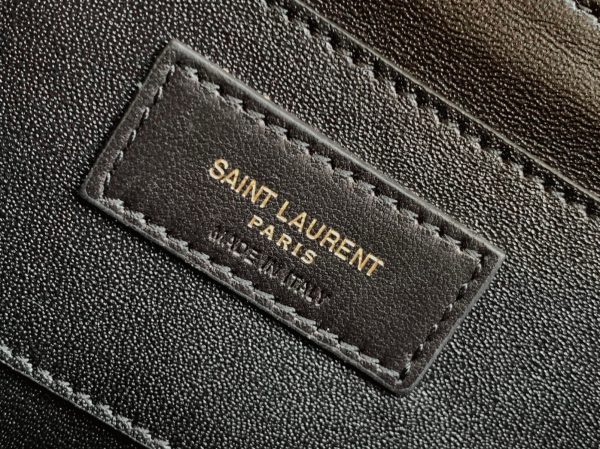 Sac Saint Laurent Solferino Medium en Cuir de Veau Beige – Image 8