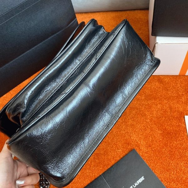 Contrefaçon Sac Saint Laurent Niki Medium à Chaîne en Noir – Image 6