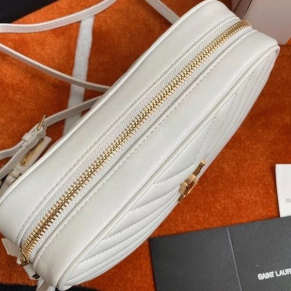 Réplique Sac Saint Laurent Lou Camera en Blanc – Image 9