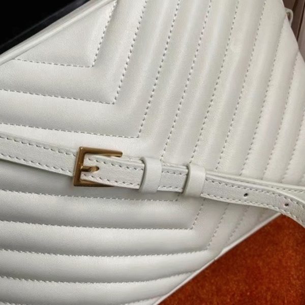 Réplique Sac Saint Laurent Lou Camera en Blanc – Image 8