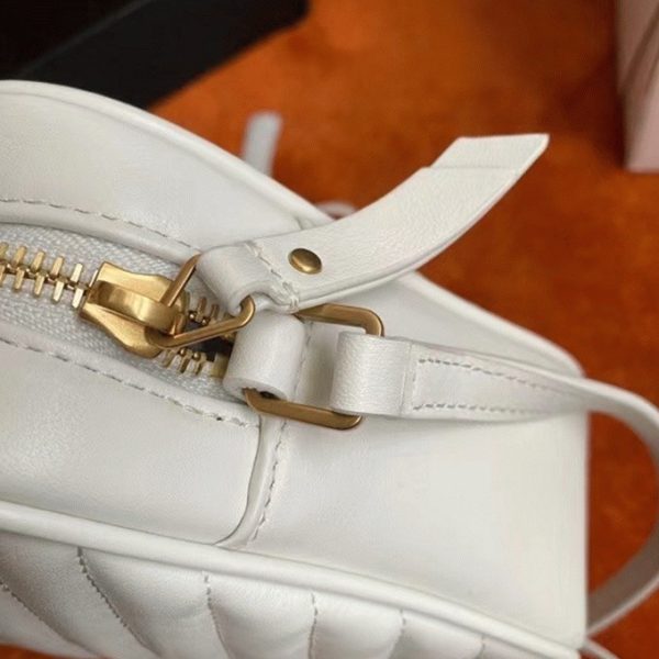 Réplique Sac Saint Laurent Lou Camera en Blanc – Image 7