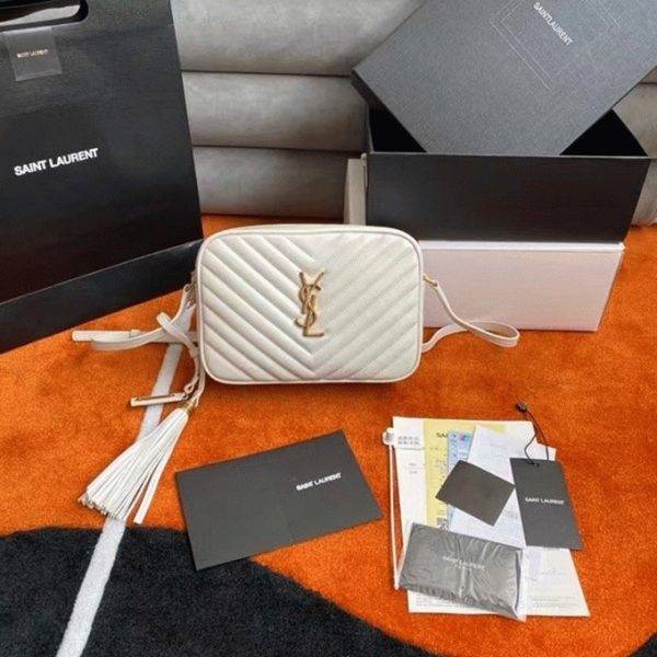Réplique Sac Saint Laurent Lou Camera en Blanc – Image 6