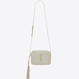Réplique Sac Saint Laurent Lou Camera en Blanc