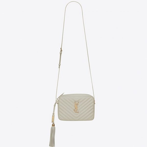 Réplique Sac Saint Laurent Lou Camera en Blanc
