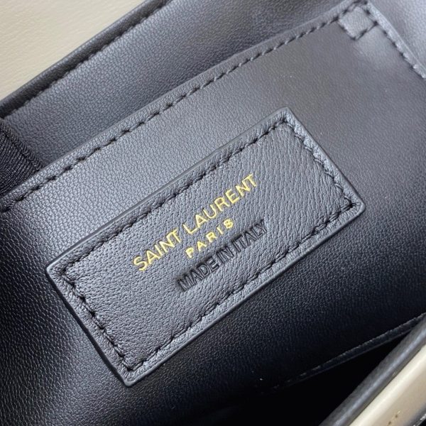 Sac Saint Laurent Solferino Medium en Cuir de Veau Blanc – Image 8