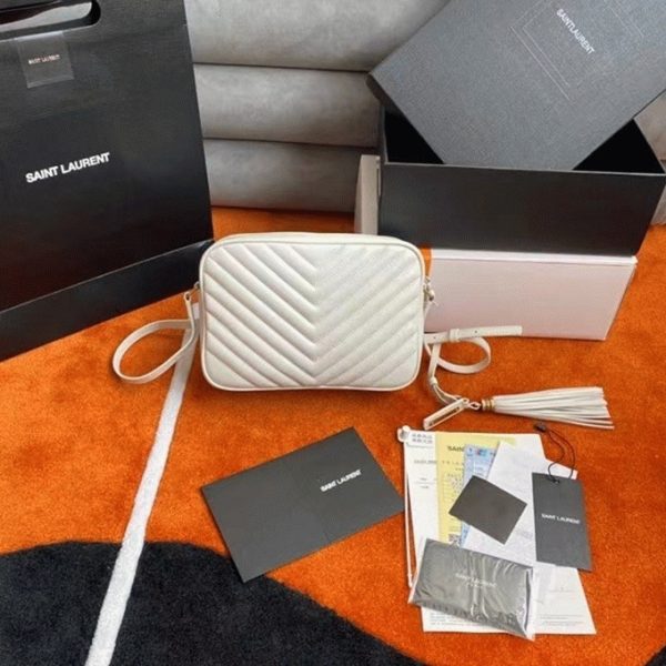 Réplique Sac Saint Laurent Lou Camera en Blanc – Image 4