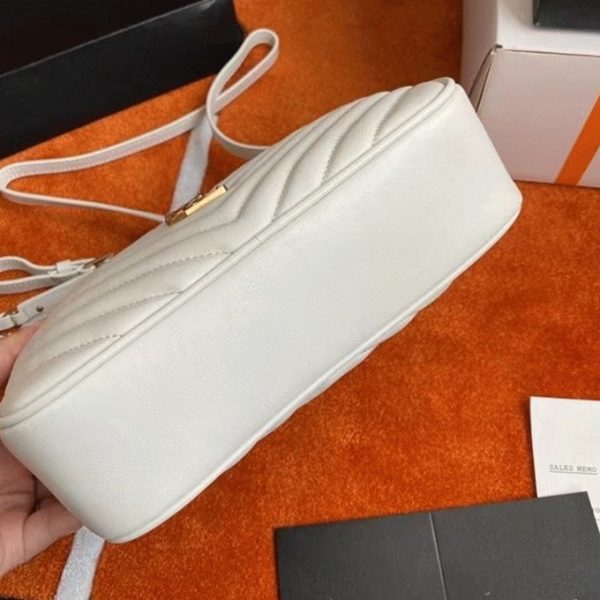 Réplique Sac Saint Laurent Lou Camera en Blanc – Image 3