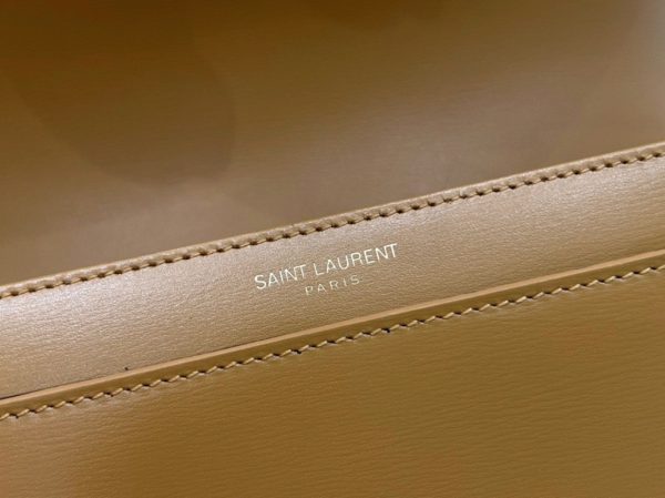 Sac Saint Laurent Solferino Medium en Cuir de Veau Camel – Image 9