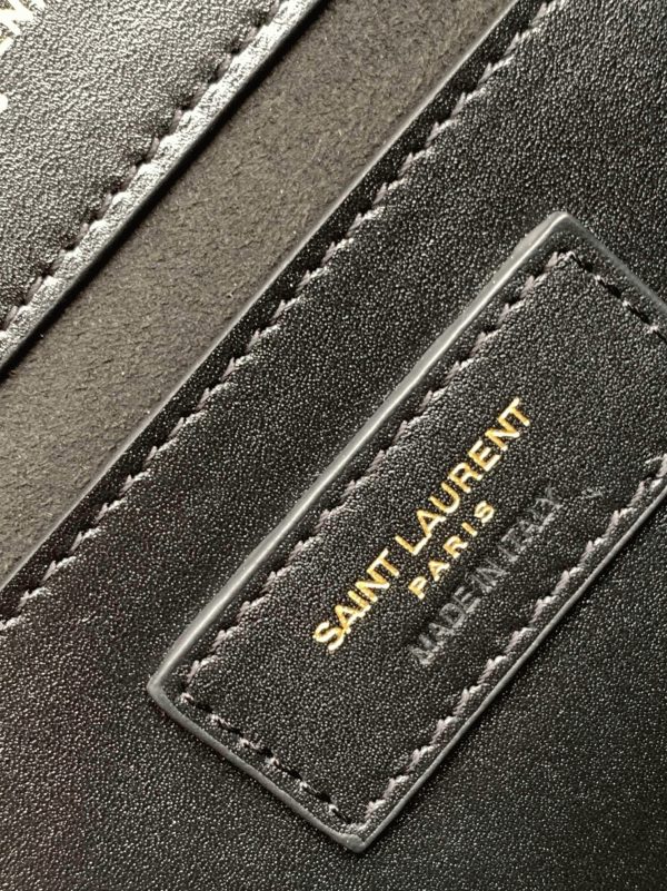 Réplique Sac Saint Laurent Kate Small à Chaîne en Noir – Image 6